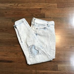 Ripped boyfriend jeans